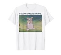 Disney Bambi Thumper If You Can't Say Something Nice T-Shirt, Men, White, Large