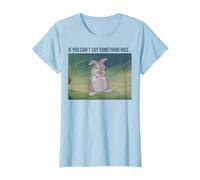 Disney Bambi Thumper If You Can't Say Something Nice T-Shirt, Women, Baby Blue, 3X-Large