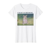 Disney Bambi Thumper If You Can't Say Something Nice T-Shirt, Women, White, Large