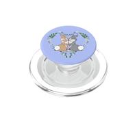 Disney Bambi Thumper & Miss Bunny Floral Heart Valentine's PopSockets PopGrip for MagSafe