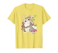 Disney Bambi Thumper Vintage Floral Portrait T-Shirt, Men, Lemon Yellow, XX-Large