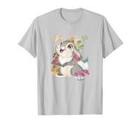 Disney Bambi Thumper Vintage Floral Portrait T-Shirt, Men, Silver Grey, Medium