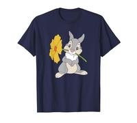 Disney Bambi Thumper with A Flower T-Shirt, Men, Navy Blue, Small