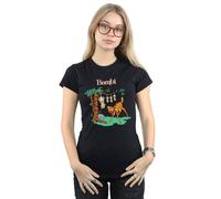 Disney Bambi Tilted Up Cotton T-Shirt In Black Black