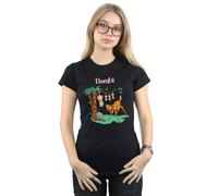 Disney Women's Bambi Tilted Up Cotton T-Shirt in Black | Size: Medium Disney Black M