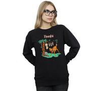 Disney Women's Bambi Tilted Up Sweatshirt in Black | Size: 2XL Disney Black 2XL
