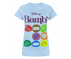Disney Bambi WomensBlue Short Sleeved T-Shirt - X-Large