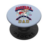 Disney Baseball Dad Sports Goofy Father's Day Tee PopSockets Adhesive PopGrip