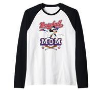Disney Baseball Mom Sports Mickey Mouse Mother's Day Tee Raglan Baseball Tee