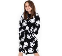 Disney Bathrobe | Unisex Kids Black | Official Merch | Size: 9-10 Years Disney Black 9-10 Years