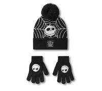 Beanie and Gloves Set Disney Black One Size
