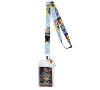 Disney Beauty and The Beast A Tale of Enchantment Lanyard with ID Badge Holder and 2" Rose Rubber Charm
