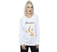 Disney Beauty And The Beast Be Our Guest Sweatshirt In White White