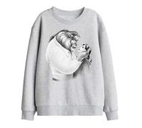 Disney Beauty And The Beast Beast Belle Sketched Kids Sweatshirt, Athletic Heather, 7-8