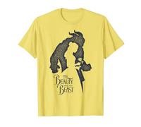 Disney Beauty And The Beast Belle And Beast Silhouette T-Shirt