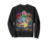 Disney Beauty And The Beast Belle And Beast Stained Glass Sweatshirt