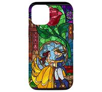 Disney Beauty and the Beast Belle and Prince Stained Glass Case for iPhone 12/12 Pro