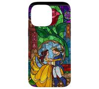 Disney Beauty and the Beast Belle and Prince Stained Glass Case for iPhone 14 Pro Max