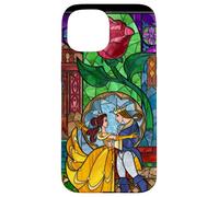 Disney Beauty and the Beast Belle and Prince Stained Glass Case for iPhone 15