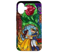 Disney Beauty and the Beast Belle and Prince Stained Glass Case for iPhone 16 Plus