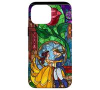 Disney Beauty and the Beast Belle and Prince Stained Glass Case for iPhone 16 Pro Max