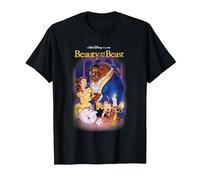 Disney Beauty and the Beast Belle Beast Cover T-Shirt, Men, Black, Small