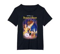 Disney Beauty and the Beast Belle Beast Cover T-Shirt, Women's Plus, Black, 2X