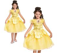 Disney Beauty and the Beast Belle Costume Deluxe Girls Licensed Fancy Dress