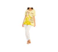 Disney Womens Pyjamas Belle Yellow X-Large