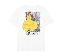 Disney Beauty And The Beast Belle Title T-Shirt, Men's Big and Tall, White, 4X Tall