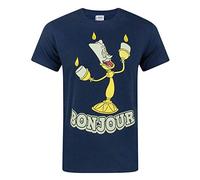 Disney Beauty and The Beast Bonjour Men's T-Shirt Small