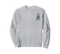 Disney Beauty And The Beast Cogsworth Simple Black Outline Sweatshirt