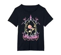 Disney Beauty And The Beast Enchanted Rose T-Shirt, Women's Plus, Black, 4X
