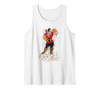 Disney Beauty and the Beast Gaston Biceps to Spare Tank Top, Men, White, Medium