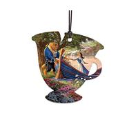 Disney - Beauty and The Beast II - Picnic - Thomas Kinkade - Chip Teacup Shaped Hanging Acrylic Print Accessory