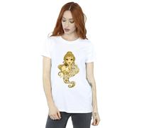 Disney Beauty And The Beast Never Judge Cotton Boyfriend T-Shirt In White White S