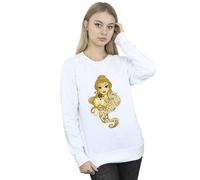 Disney Women's Beauty and The Beast Never Judge Sweatshirt White Small