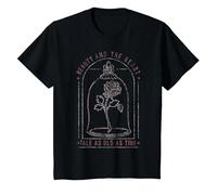 Disney Beauty And The Beast Rose Tale As Old As Time Text T-Shirt, Youth, Black, X-Small