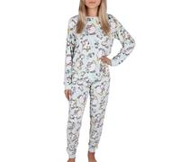 DISNEY Beauty and the Beast Two-piece women's pyjamas, pyjamas with long trousers, long sleeves (UK, Alpha, XS, Regular, Regular, Disney)