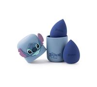 Disney Lilo & Stitch Womens Makeup Sponge Set | Ladies Beauty Sponges Set of 2 with Character Print Storage Case in Blue | Beauty Face Blenders with Stitch Logo & Makeup Box | Movie Merchandise Gift