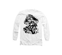Disney Beauty & the Beast Beast Belle Dance Black White Long Sleeve T-Shirt, White | Size: Medium Disney White M