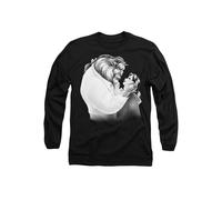 Disney Beauty & the Beast Beast Belle Sketched Long Sleeve T-Shirt, Black | Size: Medium Disney Black M