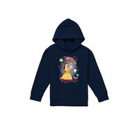 Disney Beauty & The Beast Birthday Princess With Belle & Chip Youth Kids Pull-Over Hoodie, Navy | Size: 9-11 Years Disney Navy 9-11 Years