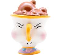 DISNEY BEAUTY & THE BEAST CHIP SHAPED 3D COFFEE MUG NOVELTY CUP WITH LID
