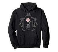 Disney Beauty & The Beast Glass Rose Line Art Pullover Hoodie