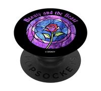 Disney Beauty & The Beast Glass Rose Logo PopSockets Swappable PopGrip
