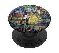 Disney Beauty & The Beast Stained Glass Rose PopSockets Swappable PopGrip
