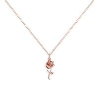 Disney BEAUTY & THE BEAST YG STONE SET ROSE NECKLACE