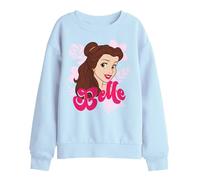 Disney Belle Face Kids Sweatshirt, Light Blue, 7-8