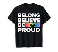 Disney Belong Believe Be Proud Pride T-Shirt